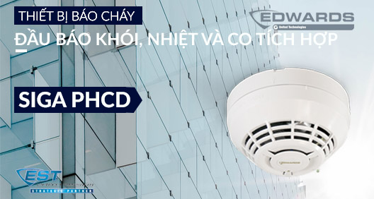 Đầu báo khói, nhiệt, CO tích hợp SIGA PHCD